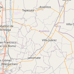 Map of Aguascalientes