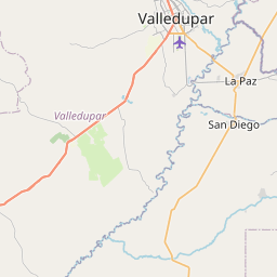Map of Valledupar