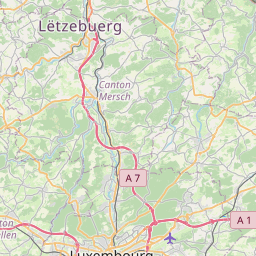 Map of Belvaux