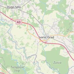 Map of Petrinja