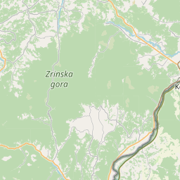 Map of Petrinja