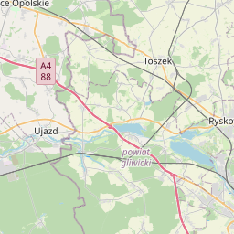 Map of Gliwice