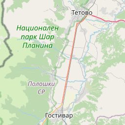 Map of Tetovo