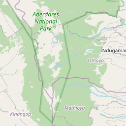 Map of Nyeri