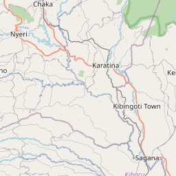Map of Nyeri
