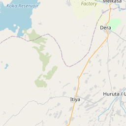 Map of Bishoftu