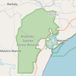 Map of Malindi