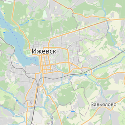 Map of Izhevsk