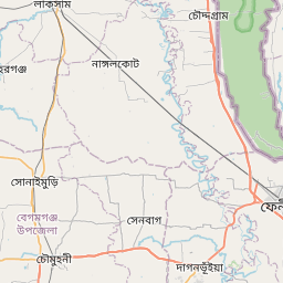 Map of Comilla