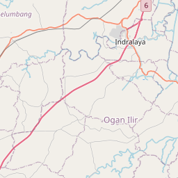 Map of Palembang