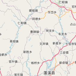Map of Nanchong