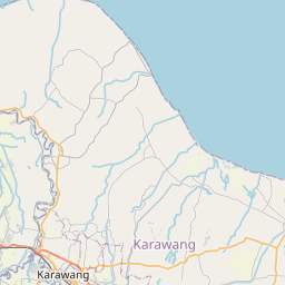 Map of Bekasi