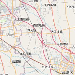 Map of Tianjin