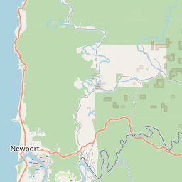 Map for Yamhill River - South, Oregon, white water, Grand Ronde to Sheridan