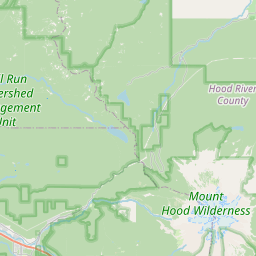 Map for Sandy River, Oregon, white water, Revenue Bridge to Oxbow Park