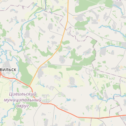 Карта цивильска с улицами