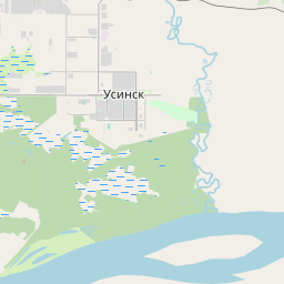 Усинск карта города с улицами и номерами домов