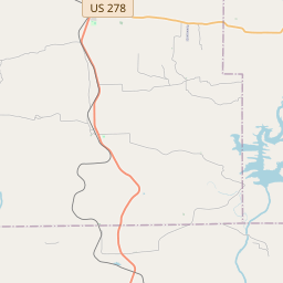 Map for Cossatot River, Arkansas, white water, Gilliam Lake to County ...