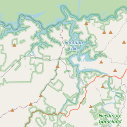 Map for Oconaluftee River, North Carolina, white water, Smokemont ...