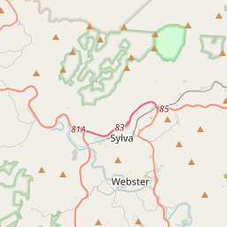 Map for Oconaluftee River, North Carolina, white water, Smokemont ...