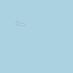 OSM tile for Crozet Islands at around 1:10 000 000 scale, the archipelago the area of Malta is represented by about 10 white pixels with the exclusive economic zone circles of radius 5 px around the islands