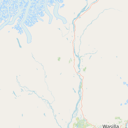 Map for Little Nelchina River, Alaska, white water, Little Nelchina Br ...