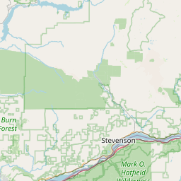 Map for Klickitat River, Washington, white water, Leidl Campground to ...