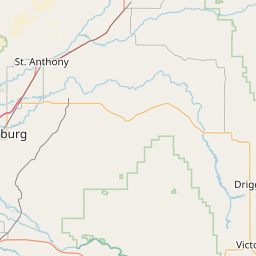 Map for Hoback River, Wyoming, white water, Bondurant to Snake River